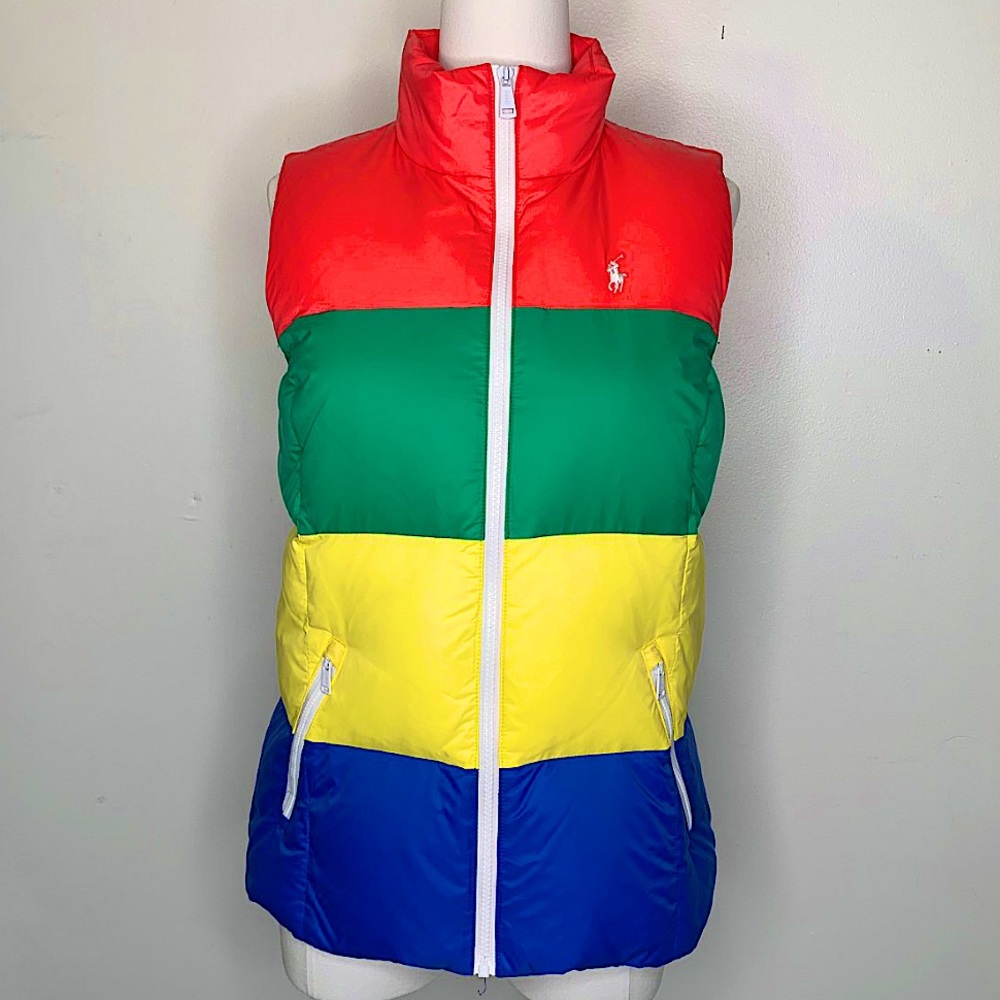 Polo Golf Ralph Lauren Rainbow Puffer Vest